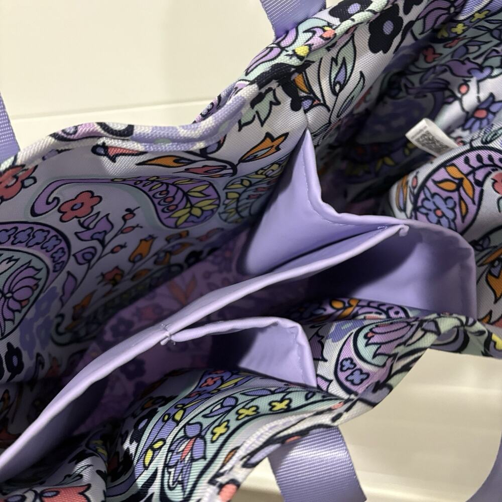 Vera Bradley | Organizer Lighten Up Everything Purple Paisley Maddalena Travel - Picture 8 of 10